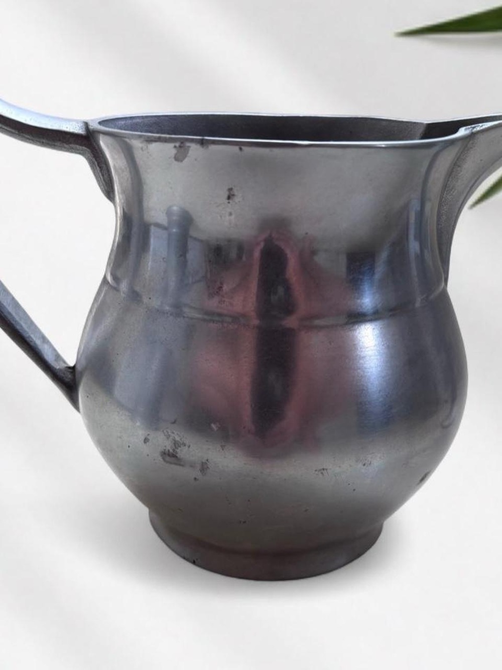 Pewter-Style Creamer Pitcher in Dark Silver